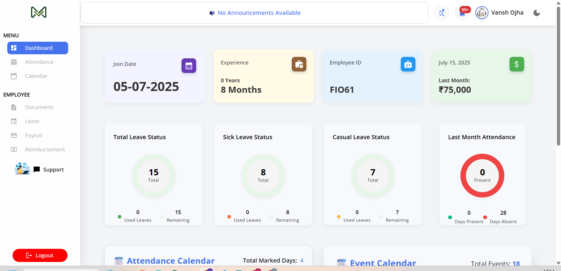 Employee Portal